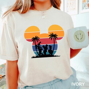 Mickey and Friends Beach Shirt, Comfort Colors, Disney Surfing Shirt, Disney Summer Vibes Tee, Disney Summer Vacation Shirt 282938