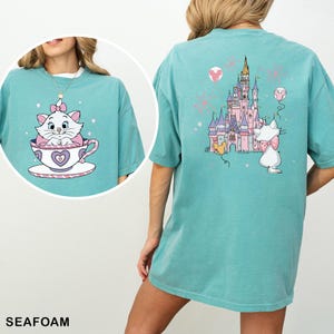 Marie Cat Tea Cup Party Shirt, Comfort Colors Shirt, The Aristocats Disney Castle Shirt, Disney Family Tee, Disneyland Cat Lady Tee 282898
