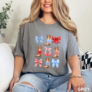 Coquette Cowboy Shirt, Comfort Colors, Western Cowgirl Shirt, Country Girl Shirt, Cowboy Boots Shirt, Cowgirl Shirt, Bow Shirt 283308