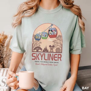 Vintage Mickey and Friends Skyliner Shirt - Epcot & Hollywood Studios Tee 283589