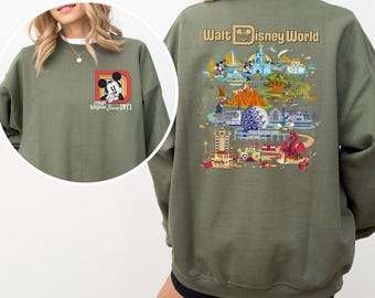 Retro Walt Disneyworld Mickey Sweatshirt, Disney Parks Sweatshirt, Four Parks Disney World Hoodie, Vintage Disney Crewneck 283829