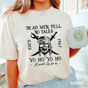 Pirates Of The Caribbean Dead Men Tell No Tales Shirt, Comfort Colors Shirt, Vintage Pirates Shirt, Retro 90s Pirates Shirt 282853