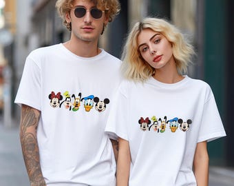 Disney Friends Shirt, Comfort Colors Disney Shirt, Disney Vacation Shirt, Mickey Minnie Donald Daisy Pluto Goofy Shirt 280369