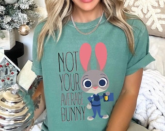 Disney Zootopia Judy Hopps Shirt, Comfort Colors Shirt, Zootopia Not Your Average Bunny Shirt, Disneyland Zootopia Police Shirt 283860