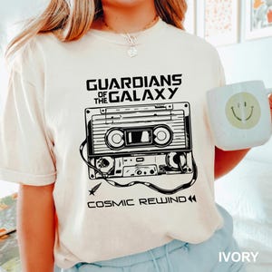The Cosmic Rewind Tour Cassette Shirt, Comfort Colors, Guardians of The Galaxy,Epcot Shirt, Theme Park Attraction, Cosmic Galaxy Trip 282904