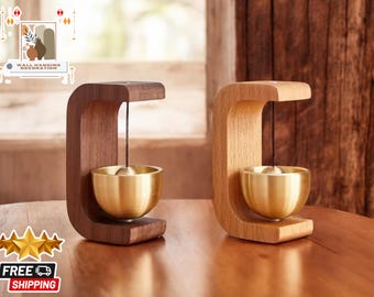 Wooden Wind Chimes Doorbell | House Wireless Entrance Bell | Decorative Home Hanging Bell | Unique Wind Bell for Entryway