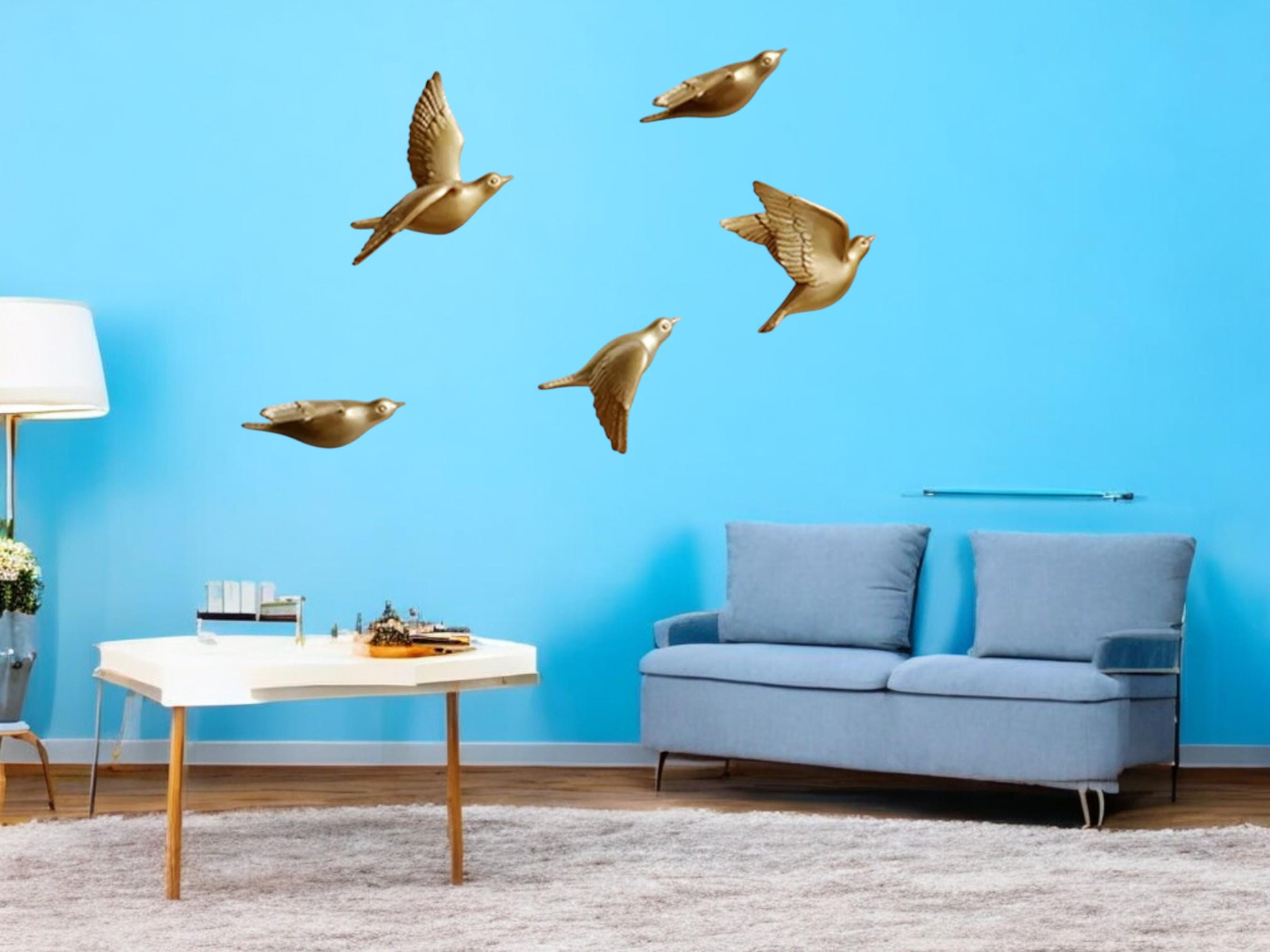 3D Resin Bird Wall Stickers | Creative Animal Figurines