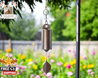 Vintage-Inspired Metal Wind Chimes | Serenity Bell for Garden | Deep Cozy Outdoor Decor | Unique Home Courtyard Decoration
