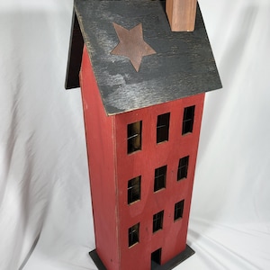 Primitive Wooden Saltbox House-PATTERN