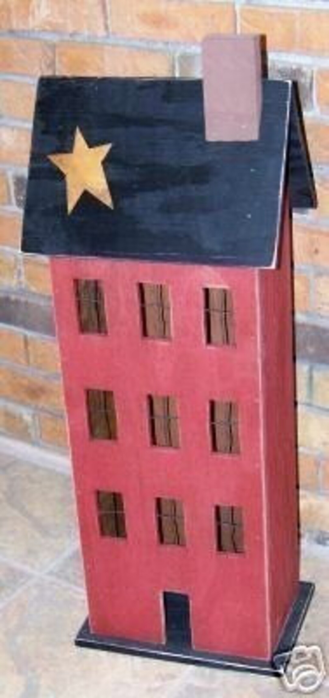 Primitive Wooden Saltbox House-pattern - Etsy