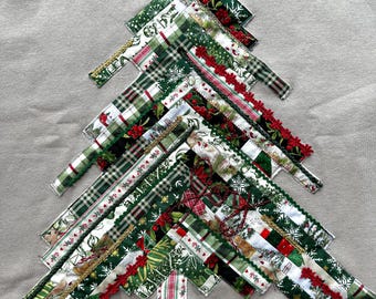 Modello digitale trapuntato albero di Natale