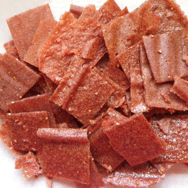 Strawberry Mango Banana Fruit Leather Bites - 2 oz. - GREAT for you AND your dog