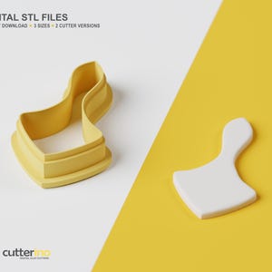 Druppelvorm polymeerklei STL | 3 maten | 2 snijversies | STL-bestand voor 3D-printen