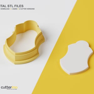 Druppelvorm polymeerklei STL | 3 maten | 2 snijversies | STL-bestand voor 3D-printen