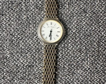 Vintage Jean Philippe AG3005 dames quartzhorloge Romeinse cijfers wijzerplaat originele armband
