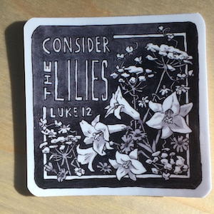 Considere o adesivo de vinil Lilies