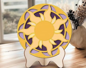 Disney Tangled Sun Wooden Sign, Disney Princess Rapunzel Sign, Tangled Movie Decor, Perfect Home Decor