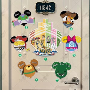 Personalisierter Disney Cruise 2025 Magnet, Toy Story Cruise Magnet, Disney inspirierter Disney Cruise Türmagnet, Disney Türmagnet