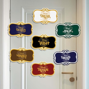 Customize Name Disney Family & Cruise Ship Stateroom Door Magnet, Ship Name Door Magnet, Disney Cruise Decor, Disney Cruise Line Magnets