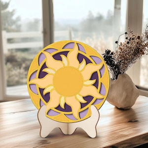 Disney Tangled Sun Wooden Sign, Disney Princess Rapunzel Sign, Tangled Movie Decor, Perfect Home Decor