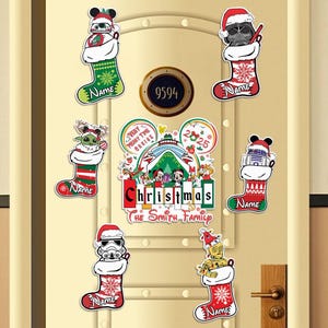 Personalized Starwars Stocking Christmas Magnet, Xmas Stocking magnet, Merrytime Cruise Magnets,  Very Merrytime Cruise Decoration