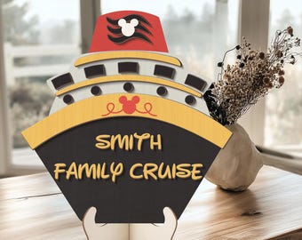 Disney Cruise Ship Custom Wooden Sign, Disney Family Cruise Decor, Disney Cruise Ships Wooden Decor, Perfect Home Decor