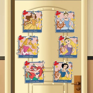 Personalized Disney Princess Cruise Magnet, Disney Princess Stateroom Door 2025 Magnets, Disney Cruise Ship Magnet