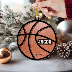 Personalisierte Basketball Ornament, personalisierte Basketball Spieler Ornament, Basketball Team Ornament, personalisierte Basketball Ornament