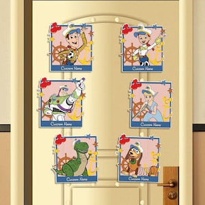 Personalisierter Toy Story Kreuzfahrtmagnet, Disney-Kreuzfahrtschiffmagnet, Familienkreuzfahrt-Kabine Tür 2025 Magnete