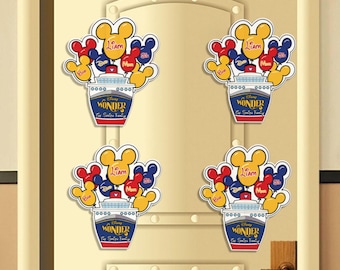Personalized Disney Cruise Ship balloons Family Magnet, First Disney Trip Magnet, Disney Family Cruise Magnet, Disney Trip Magnet
