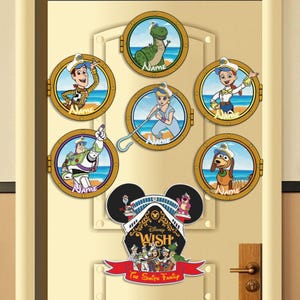 Benutzerdefinierte Toy Story Cruise Magnet, Disney Kreuzfahrt Schiff Magnet, Disney inspiriert Toy Story Magnet, Stateroom Türmagnet, Toy Story Familienmagnet