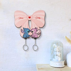 Stitch and angel key holder - Etsy 日本