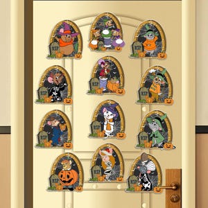 Customize Disney Mouse Porthole Halloween Magnet, Disney Cruise Line Halloween On The High Seas Magnet, Mouse Hole Magnet Stateroom Door