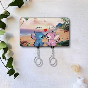 Stitch and angel key holder - Etsy 日本