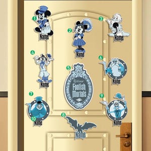 Personalized The Haunted Mansion Disney Cruise Line magnet, Welcome Foolish Mortals Hitchhiking Ghosts Cruise trip magnet, Family cruise