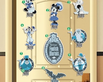 Personalisierter The Haunted Mansion Disney Cruise Line Magnet, Willkommen Foolish Sterbliche Hitchhiking Ghosts Cruise Reisemagnet, Familienkreuzfahrt