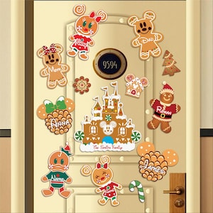 Gepersonaliseerde Disney-magneet voor kerstkoekjes, Merrytime Cruise-magneten, Disney Cruise-deurmagneet Very Merrytime Cruise-decoratie