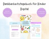 Dankbarkeitstagebuch für Kinder | Digital | Deutsch | Für kleine Wunder und große Momente | Gefühlstagebuch Kinder | Tagebuch als PDF