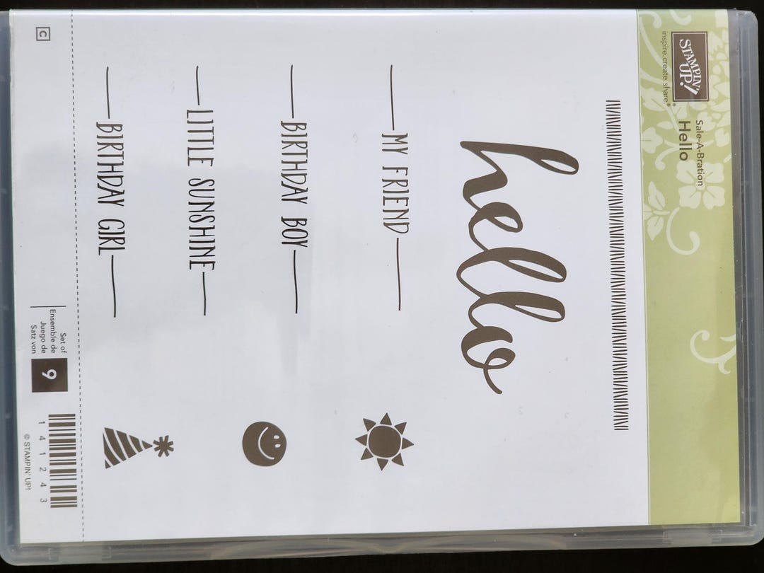 Hello Stampin' Up! Stamp Set - Etsy