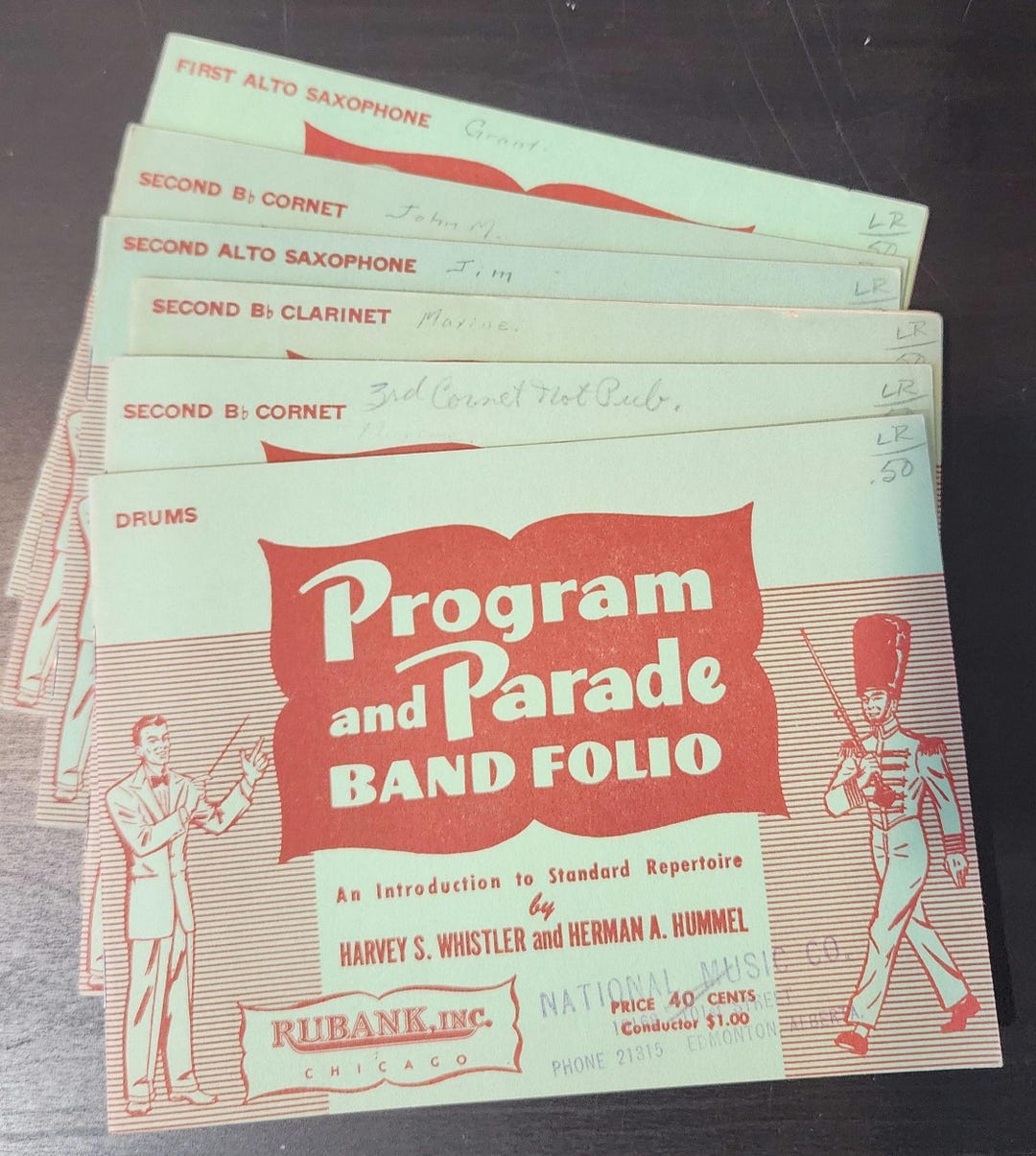 Marching Band Music Book: Program and Parade BAND FOLIO - Etsy