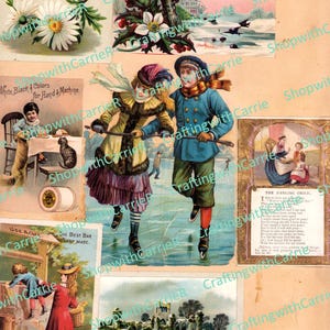1880's Victorian Ephemera Sammelalbum Seite 5
