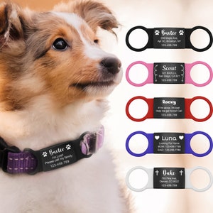 Silent Dog Tag - Dog Tag - Dog Tags for Dogs Personalized - Dog Name Tag - Custom Dog Tag - Silicone Dog Tag Dog Id Tag - Slide on Dog Tag
