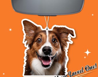 Custom Pet Photo Car Air Freshener: Personalized Dog Gift Free Shipping