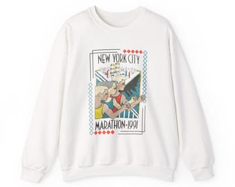 NYC 1991 Marathon Vintage Unisex Heavy Blend™ Crewneck Sweatshirt