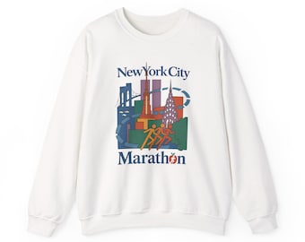 NYC marathon vintage Unisex Heavy Blend™ Crewneck Sweatshirt