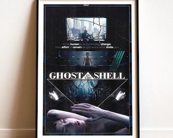 Ghost in the Shell Movie Poster: Melancholic Anime Wall Decor