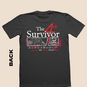 Resident Evil HUNK T-Shirt | "The 4th Survivor" - Limited Japan Version Biohazard Merch | Custom Horror Videogame Shirt