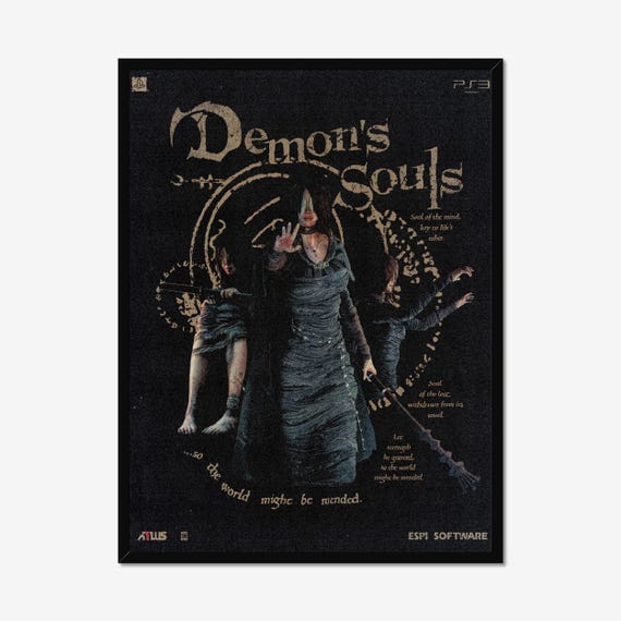 PS3 「Demon's Souls」　B2ポスター Demons Souls Poster: 