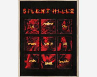 Silent Hill 2 Poster: "Guilt" James Sunderland Survival Horror Art Print