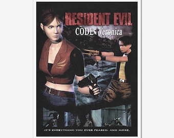 Resident Evil: Code Veronica Poster - Survival Horror Game Wall Art